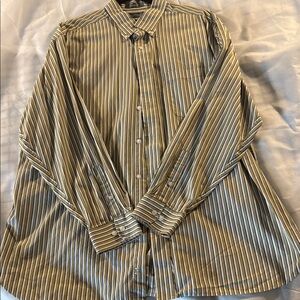 Men's Striped Button-Down Shirt